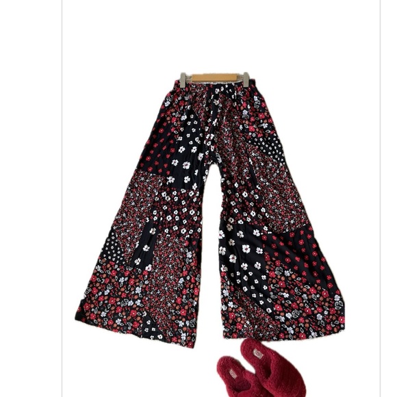 Floral Wide-Leg Pants hippie - Picture 2 of 9